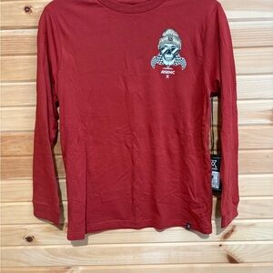 Red Long Sleeve Kids Tee